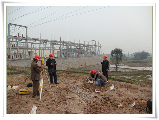 宜宾江安—大观110kV线路新建工程基础分部工程中心验收