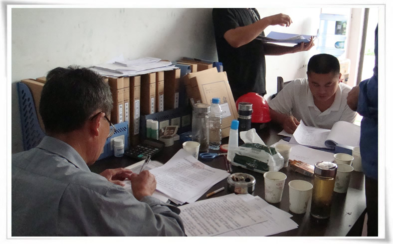 公司组织各部分联合对中核江南输变电工程举行周全检查