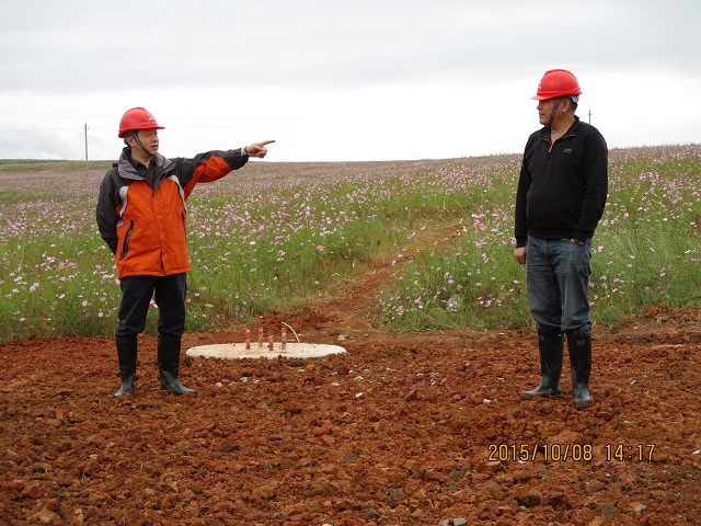 公司总司理前往盐源县塘泥湾光伏电站220千伏送出工程