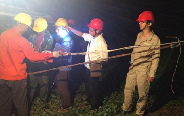 500kV南谭二线OPGW光缆刷新工程恢复送电