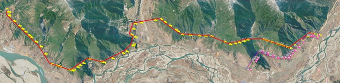 科技攻克险阻，，，，，，，，无人机飞越藏中“电力天路”