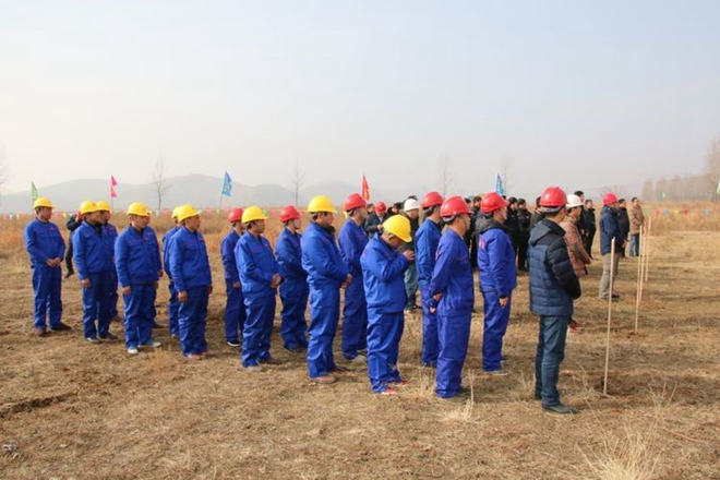 奇发28华润新能源叶县向阳风电110kV送出工程举行开工仪式