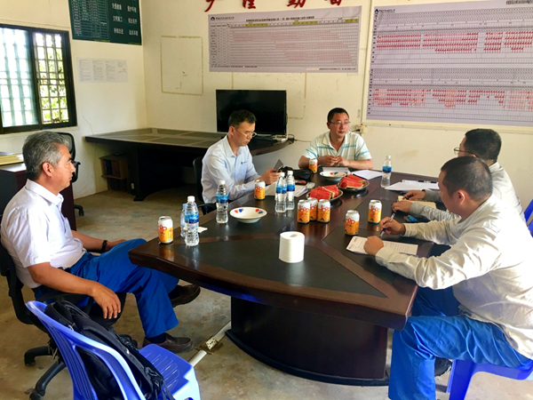 中国重型机械公司向导莅临集团柬埔寨项目视察指导事情