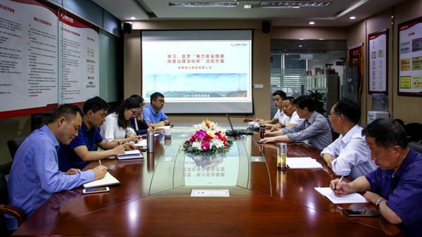 集团公司组织学习 《“电力清静隐患排查治理深化年”活动计划》