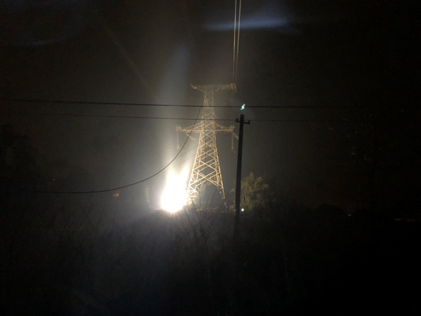 500kV山彭二线地线抢险顺遂完成
