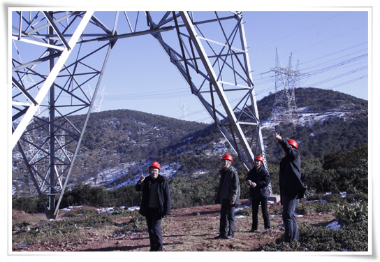 500kV石雅线、二普线线路覆冰，，，，奇发28电力抗冰保电