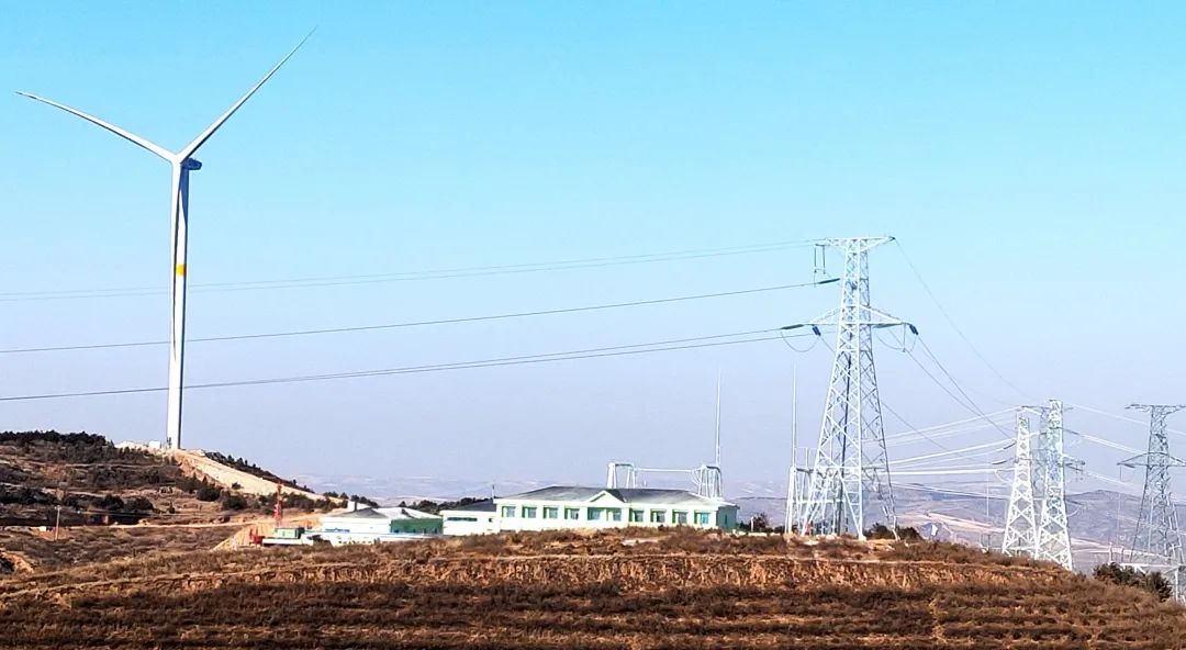 喜报连连！五寨韩家楼50MW风电场220kV送出工程送电一次乐成