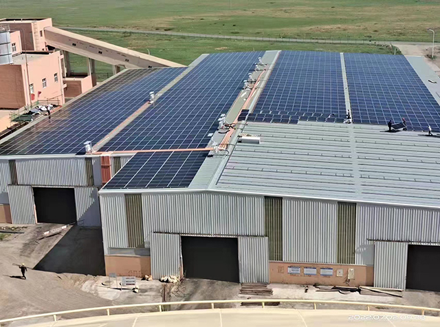 深能镶黄旗热电厂屋顶漫衍式光伏项目乐成并网