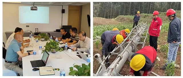 公司向导赴项目检查指导事情并慰问一线员工