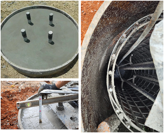 云南省元江县干坝农光互补光伏项目220kV送出线路EPC工程基础浇筑所有完成