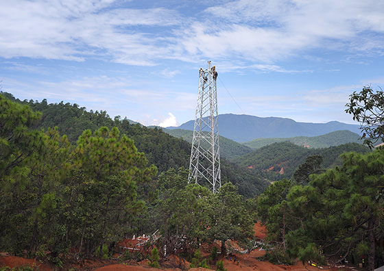 云南省元江县干坝农光互补光伏项目220kV送出线路EPC工程基础浇筑所有完成