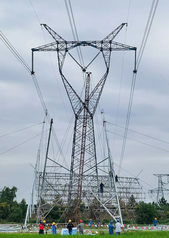 国网江西省电力公司向导莅临500kV鹰抚Ⅰ回三跨刷新工程现场检查指导