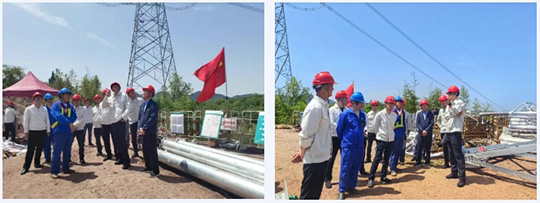 国网四川省电力公司超高压分公司向导莅临渝昆高铁锦苏直流迁改工程项目现场检查指导